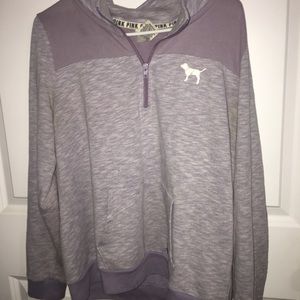 PINK 1/4 Zip Sweatshirt